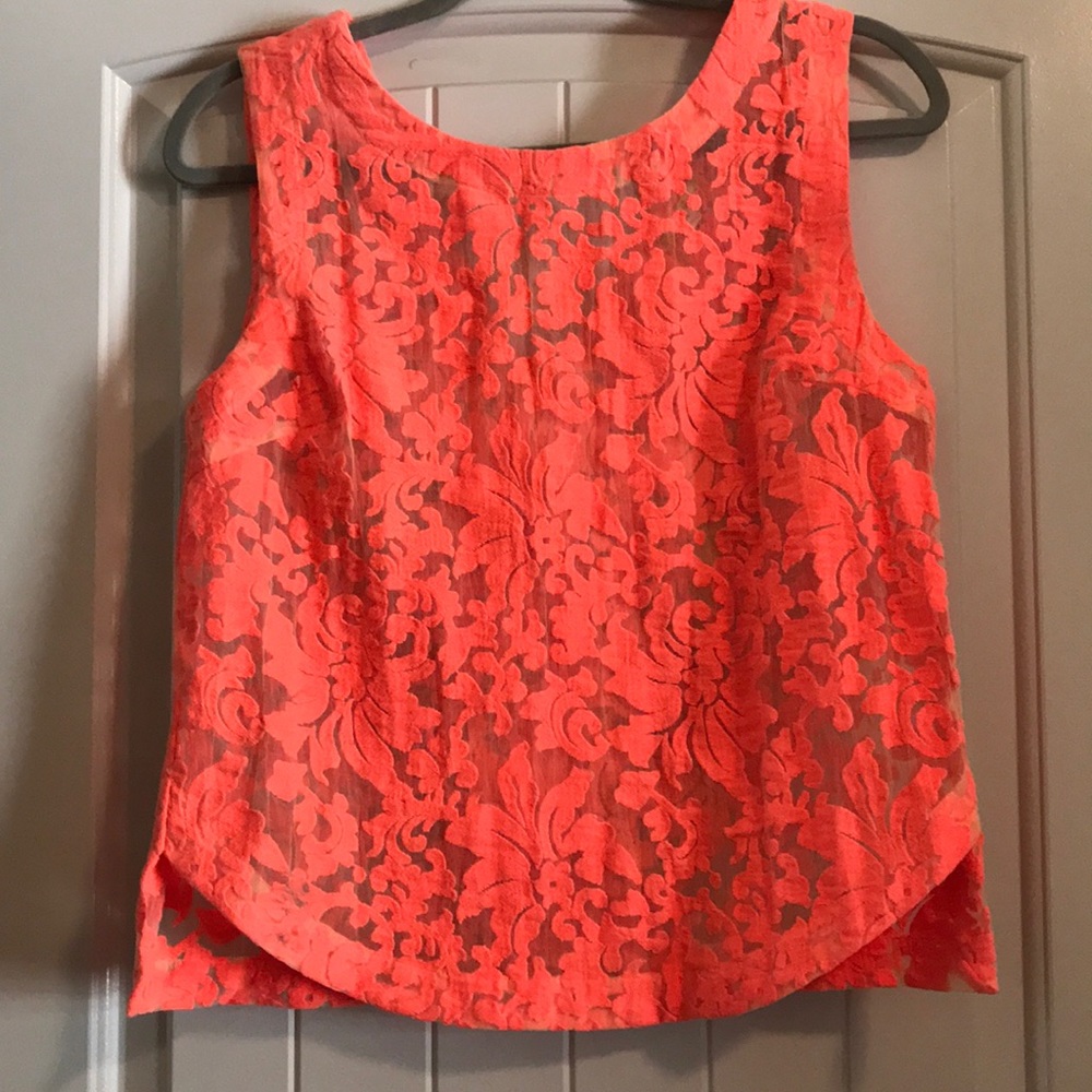 Gianni Bini Bright Coral Top